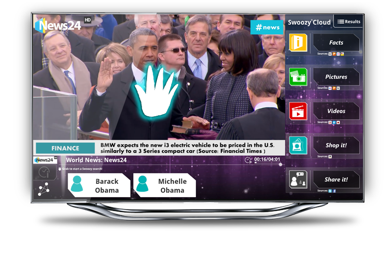 Swoozy @ CeBIT 2014 : The Future TV – Semantic TV system