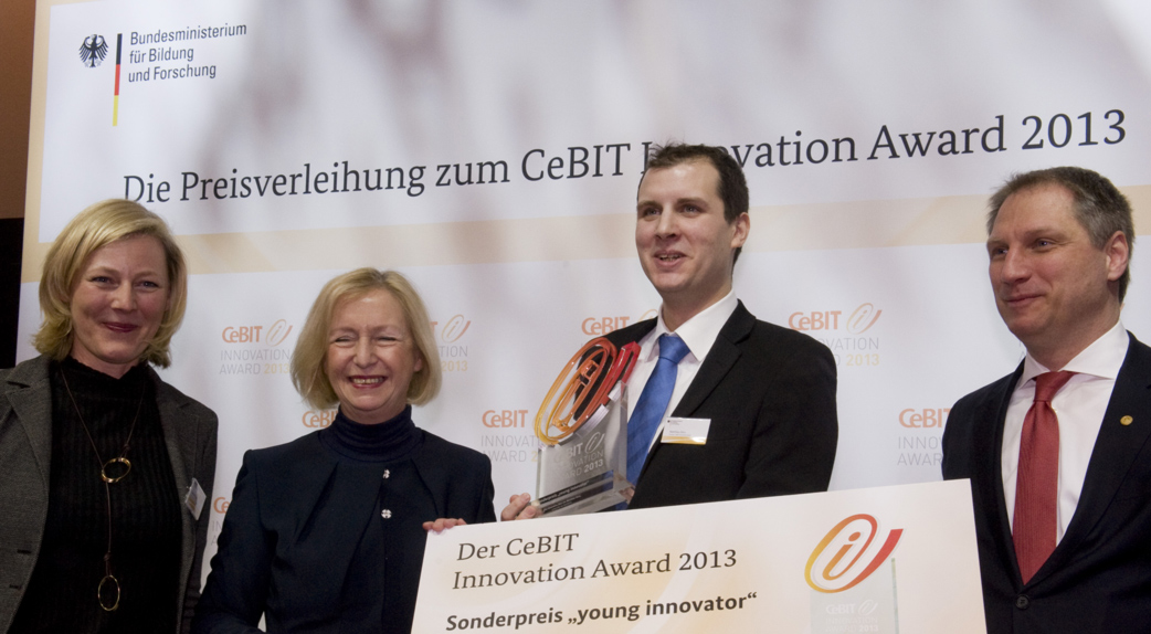 CeBIT Innovation Award 2013 “Young Innovator” for Swoozy (Semantic TV System)